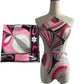 Women Swimsuit Split Swimsuit Bikini Striped Geometry Pattern One-Piece Swimsuit