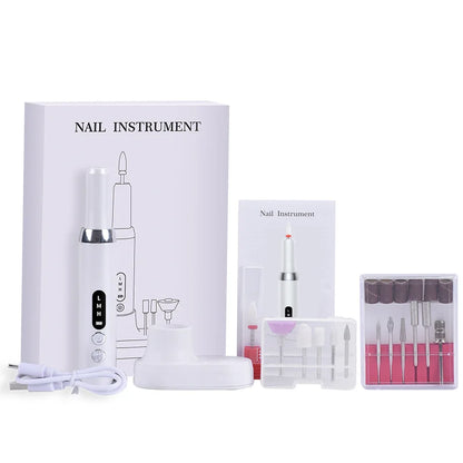 Electric Nail Polisher Drill Bits Professional Nails Grinding Polishing Dead Skin Removal Art Sanding File Pen Manicure Machine