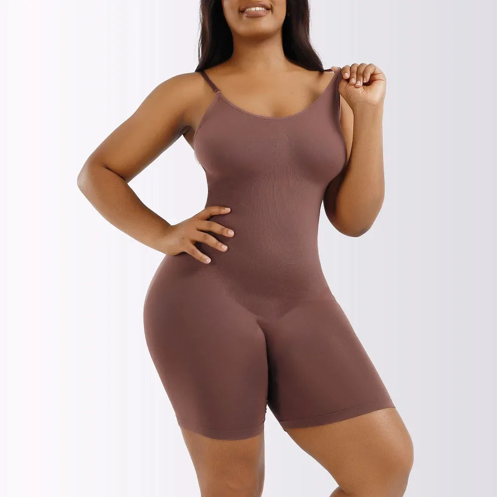 Women Full Body Shapewear Bodysuit for Belly Control Seamless Firm Waist Trainer Body Shaper Bodysuit