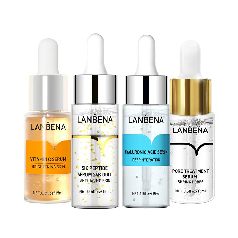 LANBENA Face Essence Vitamin C Whitening Hyaluronic Acid VC Face Cream Anti Oxidation Spot Lightening Essence Skin Care