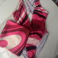 Women Swimsuit Split Swimsuit Bikini Striped Geometry Pattern One-Piece Swimsuit
