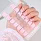14pc Transparent Semi Cured Gel Nail Strips Nail Strengthening Gel Slider Long-Lasting Clear Crystal Gel Waterproof UV Stickers