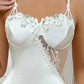 Women Sexy Nightwear Lace Nightgowns V-neck Sleeveless Lace Silk Satin Nightdress Nightwear Sleepshirts Sleep Wear Clothes