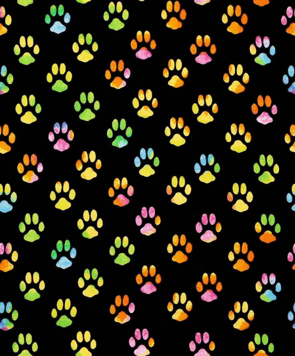 50*145cm Footprint Dog Paw Polyester 100% Cotton Fabric for Tissue Sewing Quilting Fabric Needlework Material DIY Handmade Craft