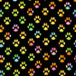 50*145cm Footprint Dog Paw Polyester 100% Cotton Fabric for Tissue Sewing Quilting Fabric Needlework Material DIY Handmade Craft