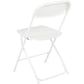 Hercules Series Plastic Folding Chairs for Parties and Weddings, Stackable Commercial Event Seats with 650-lb.