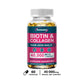 Collagen Biotin Capsules for Extra Strength Boost Hair, Skin and Nails Improve Skin Texture Hair Growth Follicle Repair