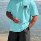2 Piece Summer Casual Everyday Men's Short Sleeve Shorts Set Hawaiian Print Men's T-shirt Outdoor Sports Men's Beach Shorts
