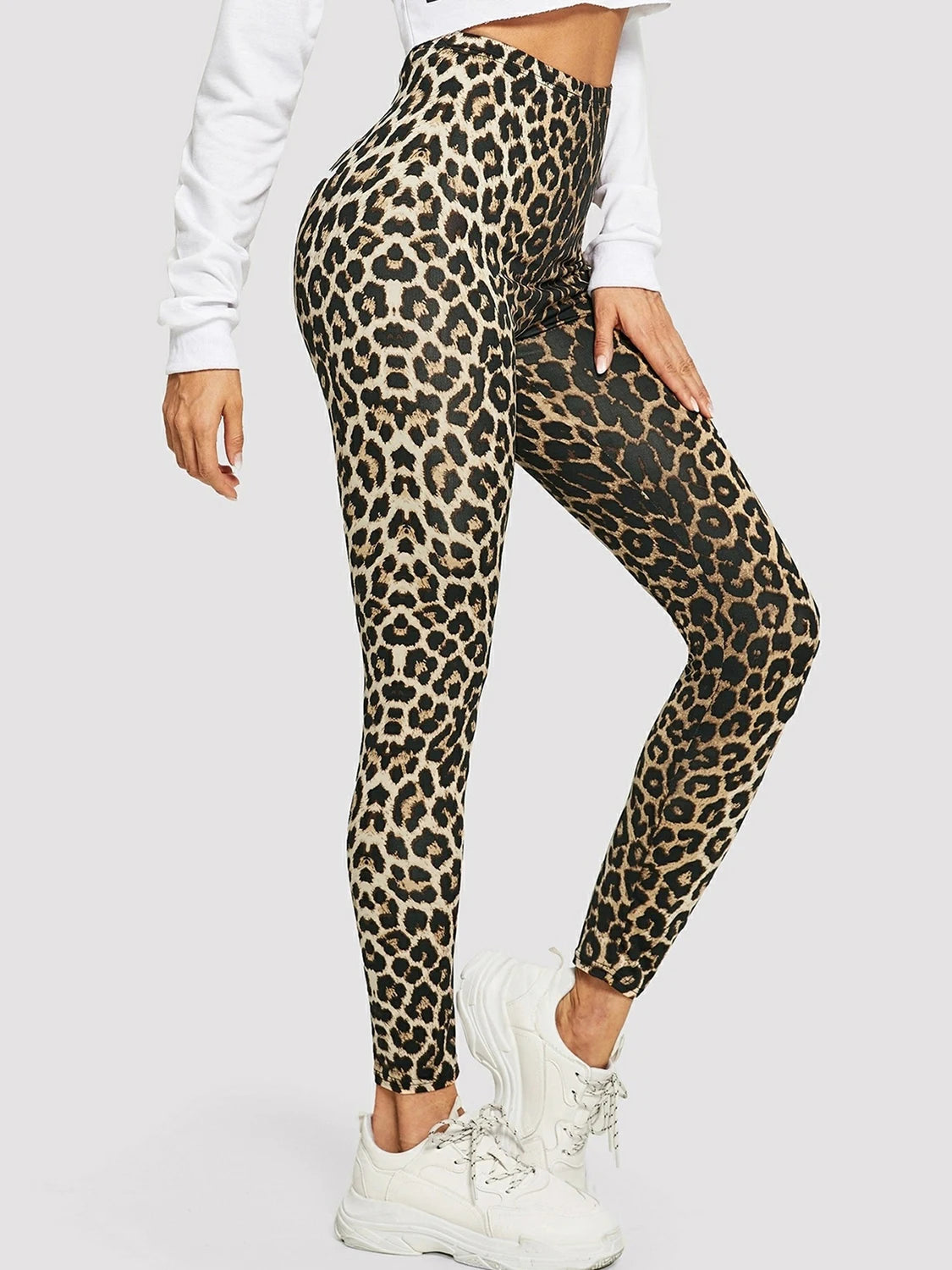 Leopard Print Leggings Women's High Waisted Yoga Pants Fitness Push Up Leggins Sexy Skinny Female Gym Clothes Sport Tights New