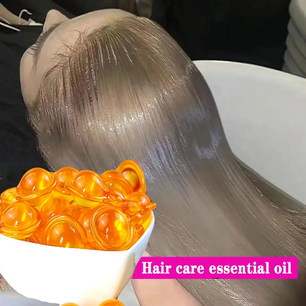 Hair Vitamin Capsule Hair Care Oil Anti Hair Loss Repair Damaged Rough Hair Restore Soft Shiny Nourishing Keratin Complex Serum