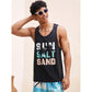 Summer Fresh And Simple Letter Men's Printed Men's Round Neck Vest Harajuku Street Fashion Daily Sports Fitness Breathable Vest