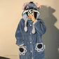 Disney Cute Stitch Home Clothes Women Men Plush Soft Nightgown Robes Y2k Cute Thick Pajamas Long Coat Cartoon Flannel Bathrobe