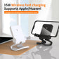 Wireless Charger 15W Suitable for iPhone Wireless Fast Charging Horizontal Vertical Dual-Purpose Phone Holder Desktop base