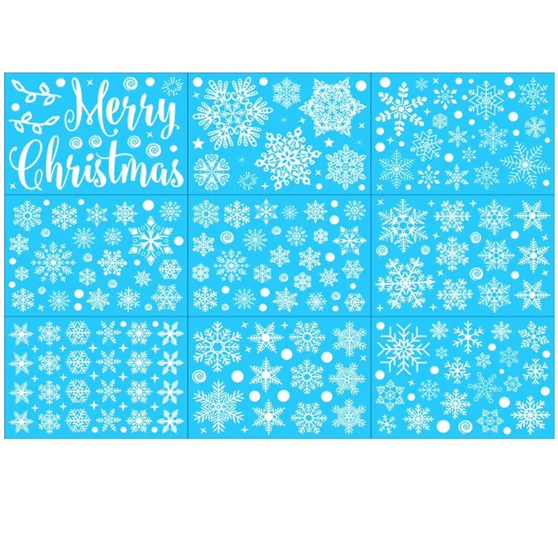 2022 Navidad Decor 1set Christmas Window Sticker Pattern Xmas Noel Gifts Christmas Decorations for Home Ornaments New Year 2023