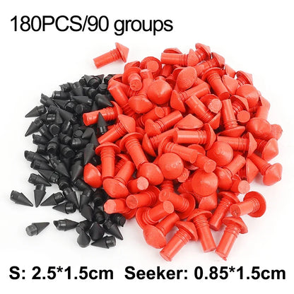 180pcs Car Rubber Nails Mushroom Plug Tyre Repair Nail Plug Puncture Repair Seals Auto Motorcycle Bike Wheel Tire Repair Tools