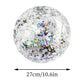 16 Inch Sequins Beach Ball Halloween Jumbo Pool Toys Balls Glitters Inflatable Clear Beach Ball Swimming Pool Water Beach Toys