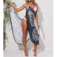 Women Bikini Sexy Butterfly Print Cover Up Swimwear Women Dress Summer Tunic Bath Sarong Wrap Skirt Swimsuit Elegant Beachwear
