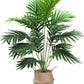 1pc 24Leaves Artificial Palm Plants Leaves Faux Turtle Leaf Fake Monstera Tropical Large Palm Tree Leaves Outdoor Imitation Leaf