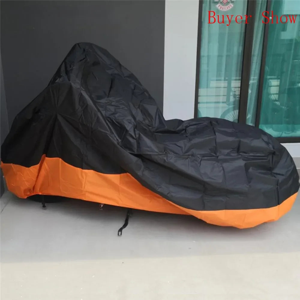 Motorcycle Cover Outdoor Uv Protector Scooter Rain Cover Motors  Rain Dust M L XL XXL XXXL For Harley Touring Sportster Dyna