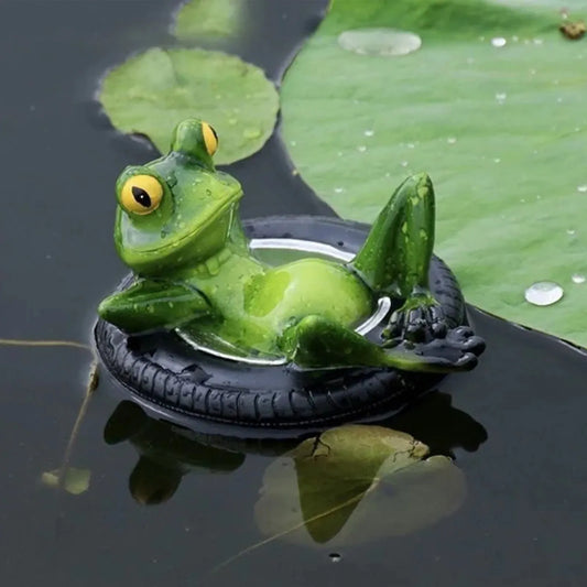 Yard Pond Frog Decorations The Frog Garden Statue Water Floating Pond Ornament Figurine Statue Craft For Home Prop Gift