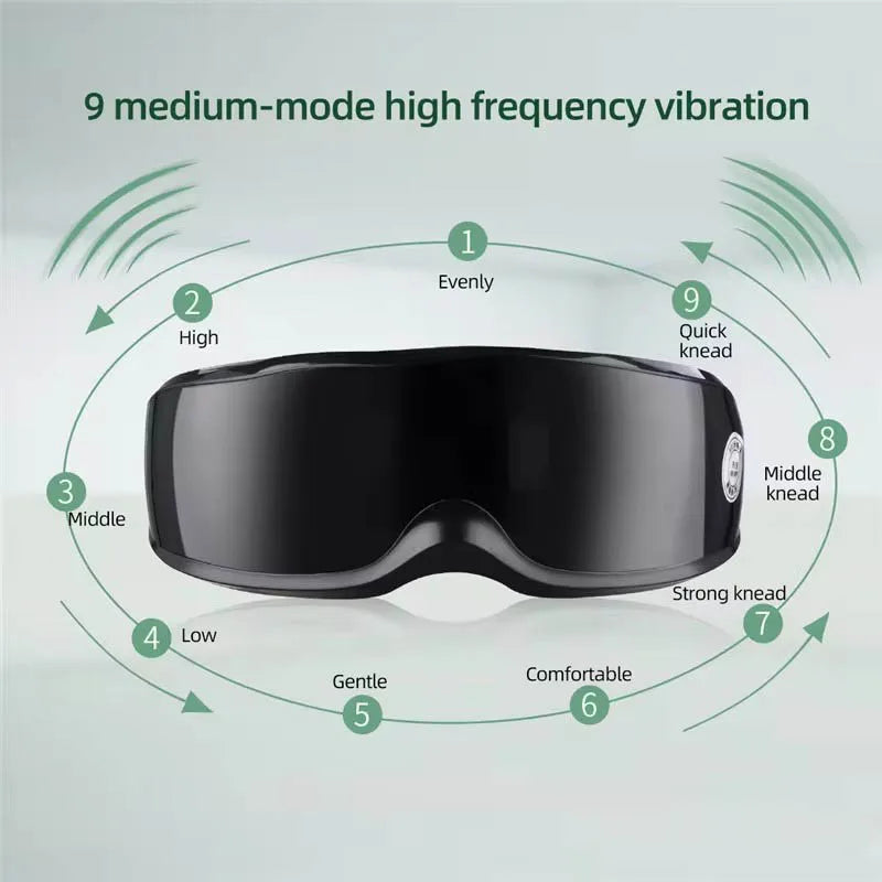 Wireless Smart Eye Massager Vibration Magnetic Relieves Fatigue Dark Circles Acupuncture Massage Relax Eye Care Device