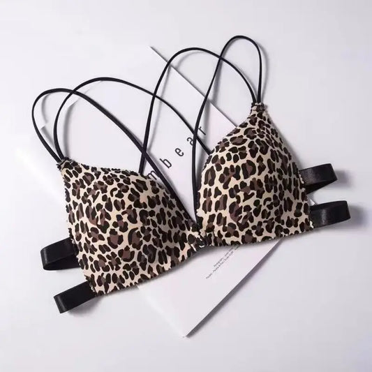 Women Flower Printed Bras Front Buckle Wireless Bralette Sexy Lingerie Comfort Push Up Floral Bras