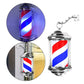 Barber Shop Pole Light Rotating Hair Salon Shop Sign Stripes Retro Style Hairdressing Rainproof LED Light for Outdoor Party