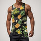 Men Vest Casual Comfortable Soft Breathable Fashion Printed Beach Tank Top Compression Hawaiian Vacation Pullover Plus Size