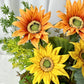 Artificial Flowers Sunflower For Wedding House Garden Decorative Fake Flower Home Desk Mariage Decoration Accessoires Fleurs