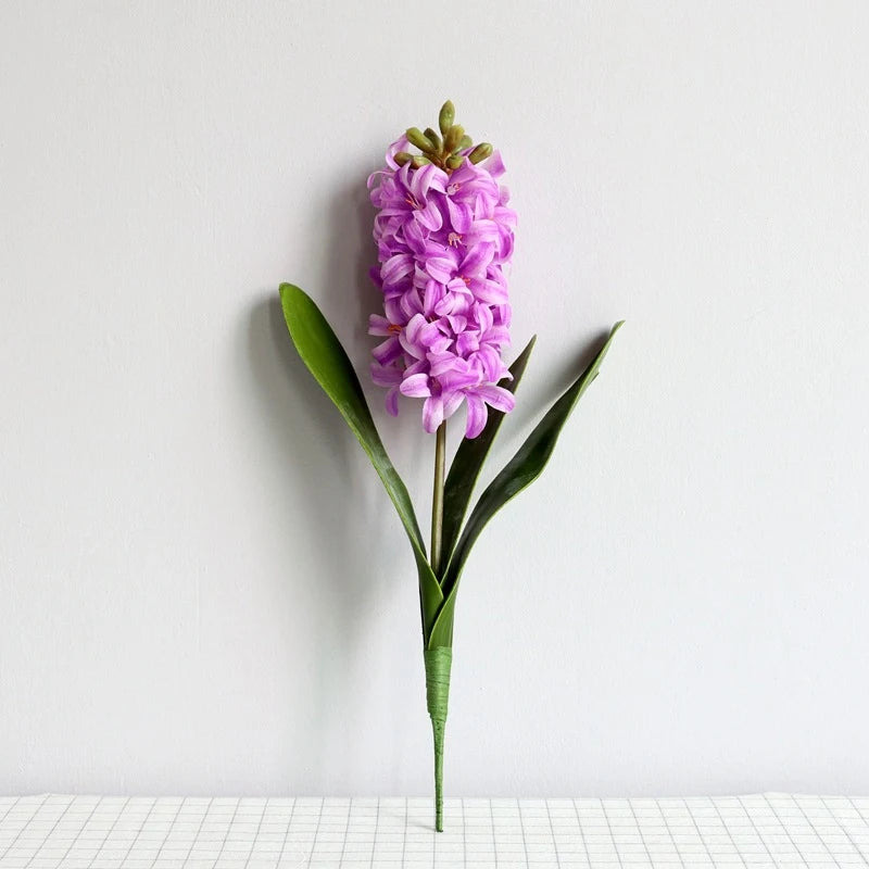 Artificial Hyacinth Violet Flower Branch Fleurs For Autumn Romantic Wedding Party Festival Home Decoration Fake Flowers Wreath