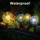1 Pack Solar Firework Light Outdoor,IP65 Waterproof Solar Garden Flower Lights With 8 Lighting Modes For Outdoor Lighting