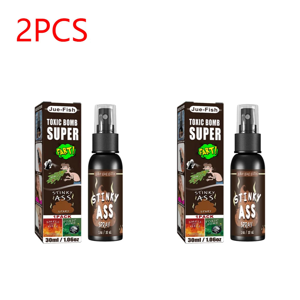 1-10pcs 30ML Liquid Fart Spray Can Stink Bomb Ass-Smelly Stinky Gas Crap Gag Prank Novelties Toy Joke Party Supplies