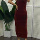 Women High Neck Sleeveless Glitter Bodycon Dress