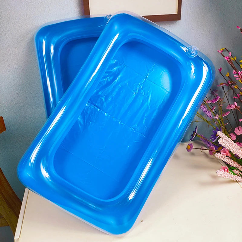 40*26cm PVC Indoor Play Sand Children Toys Inflatable Sand Tray Accessories Kid Party Toy  bulle gonflable transparente geante