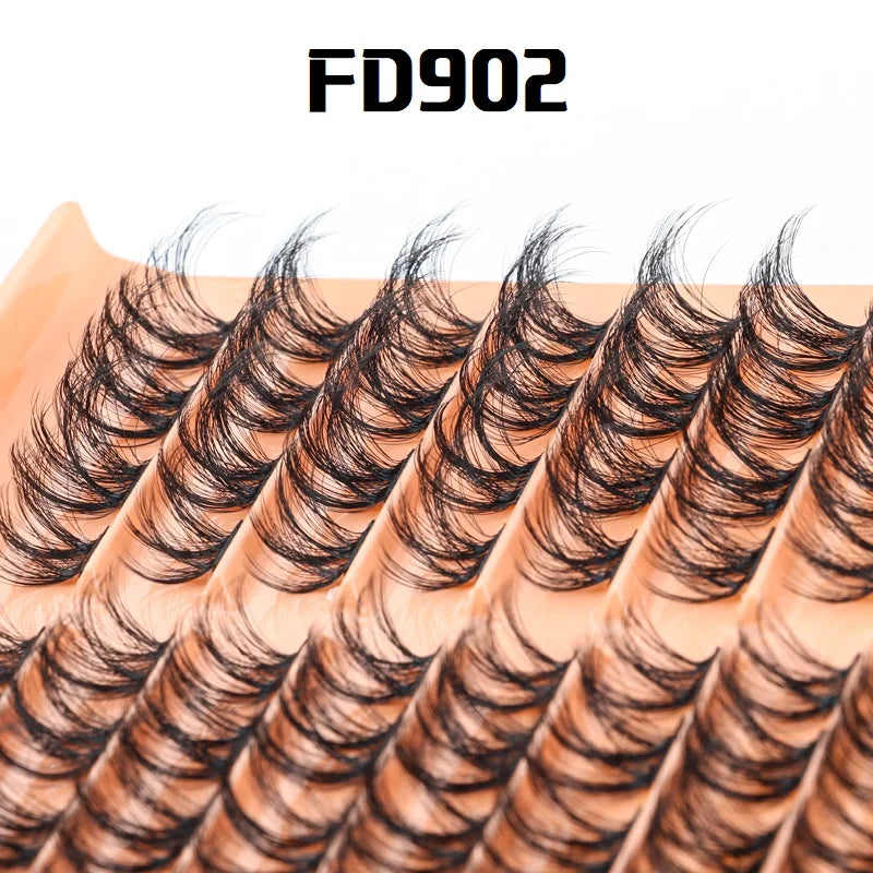 9 Rows 90 Bundles Eyelash Natural Russian Volume Extension Faux Cils Eyelashes Individual Cluster False Lashes Makeup Maquillage