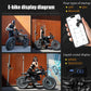 1500W 48V60AH Black Warrior Motorbikes 20inch Fat Tyre Electric Bike Adult Road Hydraulic brake E-bike Adult Road  Electric Bike