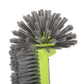 17.5" Heavy Duty Aluminum Pool Brush Head With 7 Rows Nylon Bristles For Pool Wall Steps Corner Cleaning