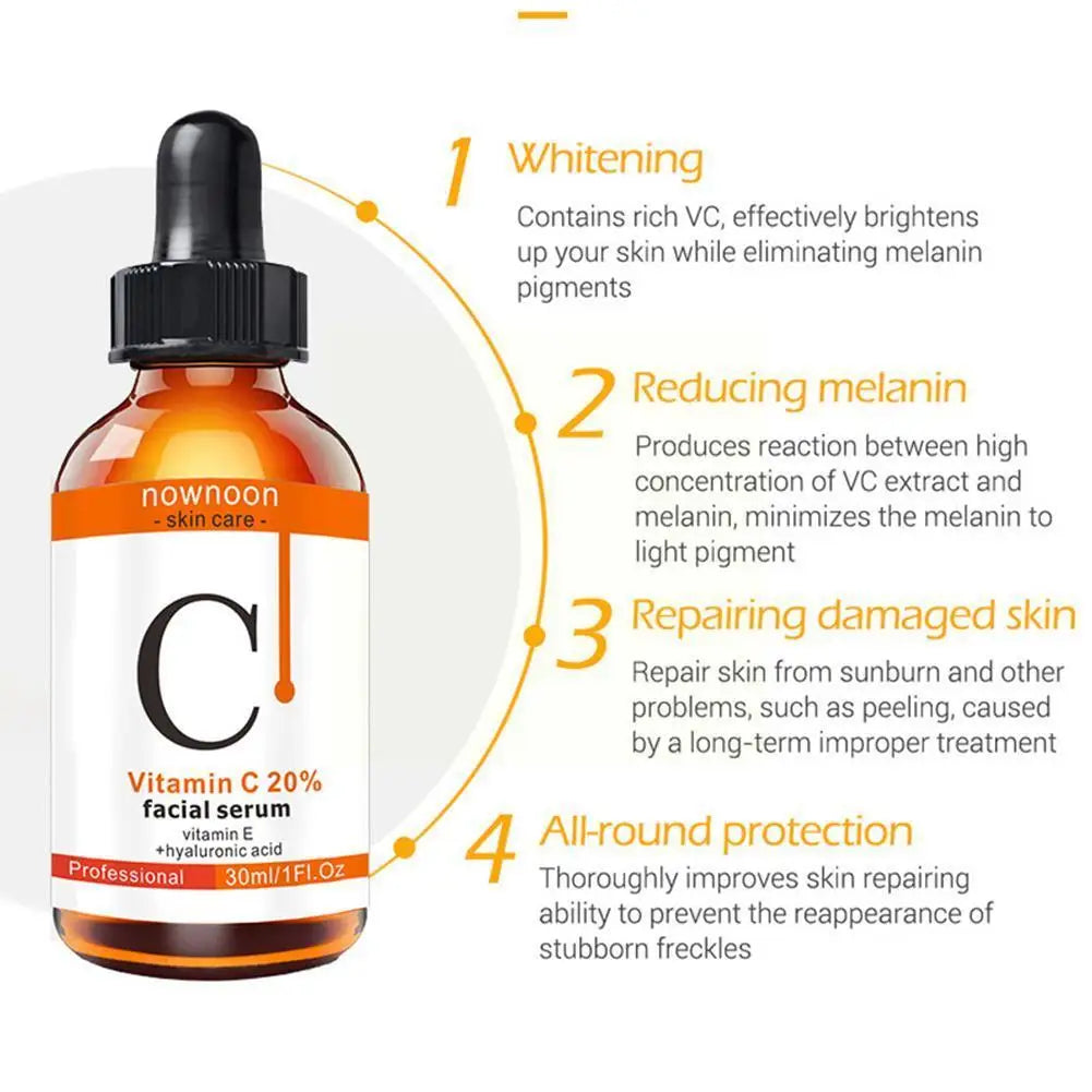 1Pc Vitamin C Serum, Retinol Serum and Hyaluronic Acid Spots Wrinkle Anti Remove Whitening Serum Facial Serum Facial Dark R4E1