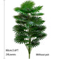1.8-5FT Artificial Plant Purple Palm Tree Tropical Fake Plants Plastic Palm Leafs Big Monstera Tree Branch For Home Garden Decor