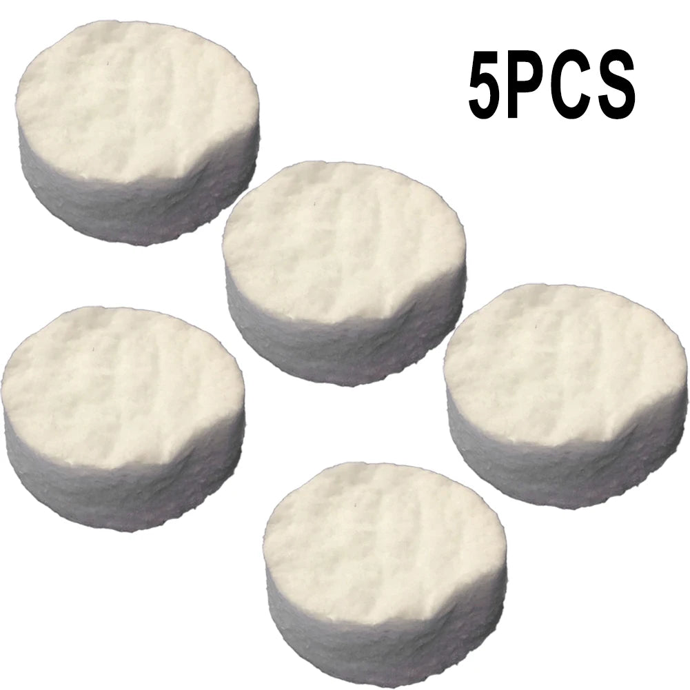 1/2/3/5pc Ceramic Wool Sponge Cotton Round 8.6x1.2cm Firplace Firebox Safety Bio Fire Heating Cooling Air Fireplaces Stove