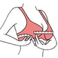 FallSweet Push Up Bra for Women Seamlesss Bras Comfortable Wireless Bralette 8cm Thick Chest Brassiere Sexy Lingerie 32-38AB