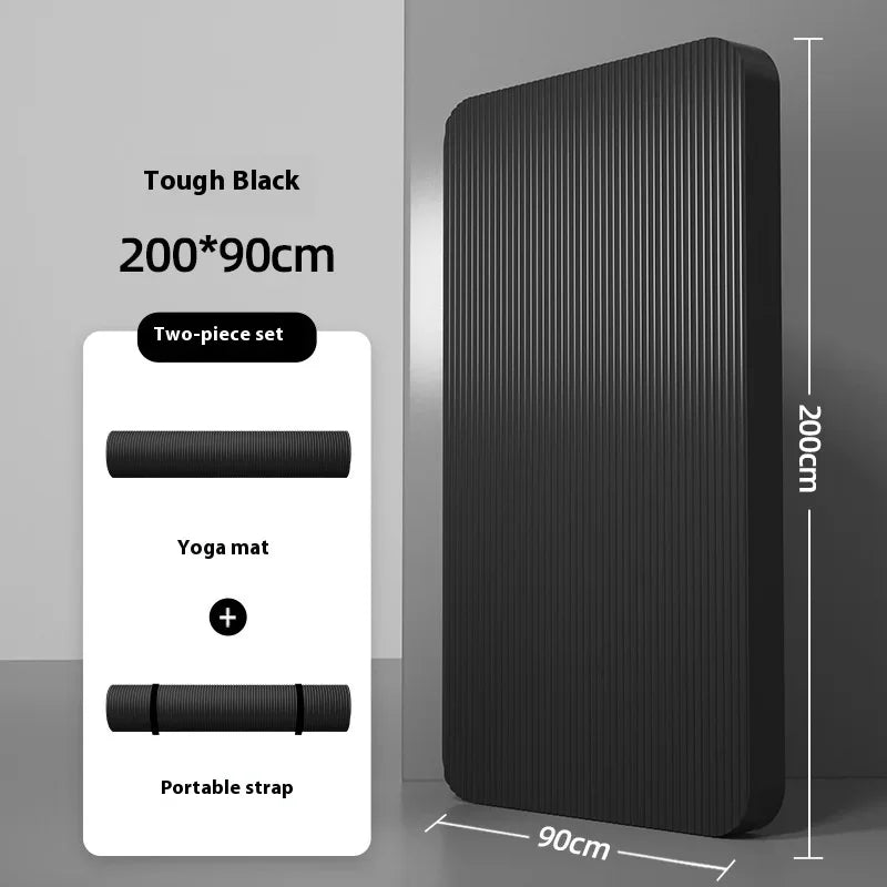 10-20mm Men  Fitness Mat Thickening Widening Lengthening Anti-skid Yoga Mat For Stretching Cardio Home Workout Exercise Mat