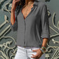 Women Casual Long Sleeve Chiffon Blouse Elegant Lapel Loose Shirt Spring Summer Solid Office Lady Tunics Streetwear Oversize Top