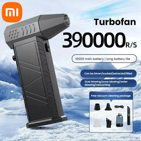Xiaomi 390000RPM Violent Fan Powerful Air Blower Vacuum Dust Cleaner Charging Strong Winds 58m/s Brushless Turbo Jet Blower Dry