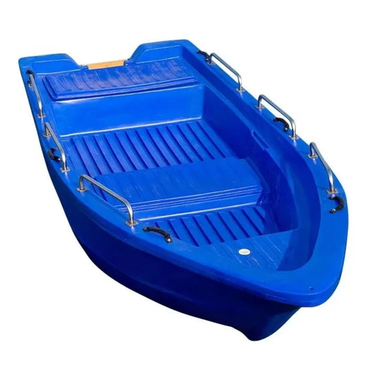 10 Persons 4.3m Solid High Density Pe Plastic Large Fishing Boat For Sea Water Used Flood Control Rescue Boat Thickened