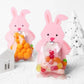 10/30pcs Cute Cartoon Bunny Rabbit Shaped Paper Gifts Box Candy Biscuit Snack Box Kids Happy Easter Party Decoration Supplies