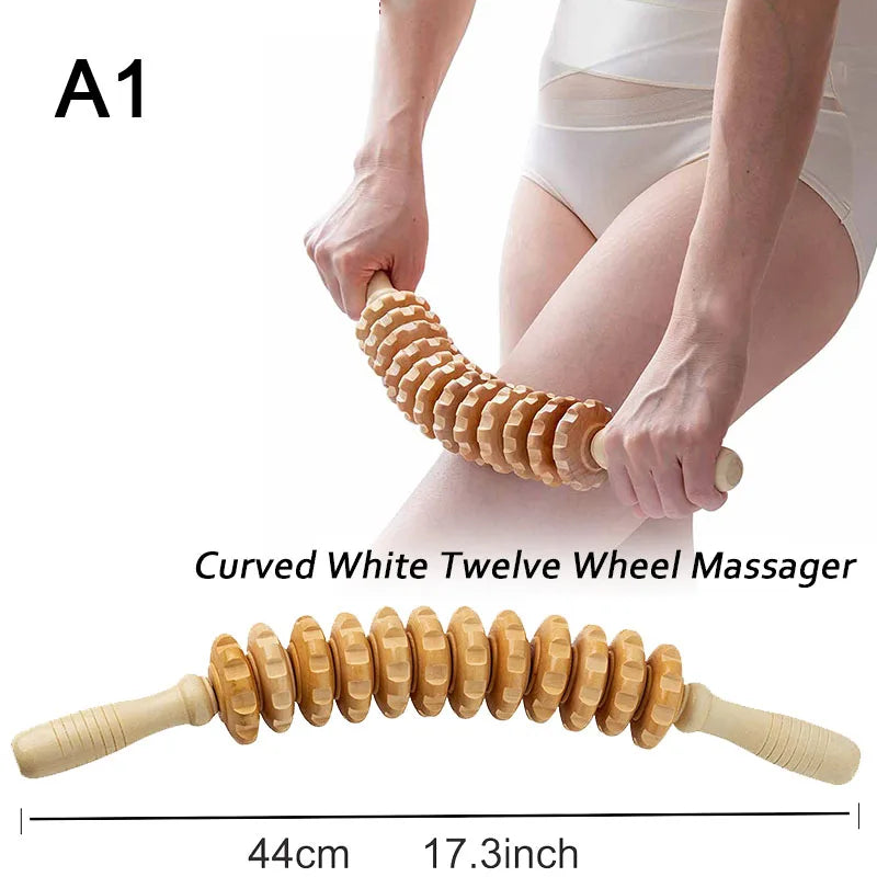 Wood Therapy Massage Tools for Body Shaping,Anti Cellulite Lymphatic Drainage,Professional Wooden Massage for Waist Sculpting