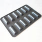 12 Hole Japanese Style Cake Mold  Black Carbon Steel Home Use Kitchen Decor Baking Bread Baking Accessories Pastry Utensil