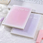 A5/B5 Loose-leaf Notebook Gradient Blush Series Binder Lined Book Note Pads Removable a5/B5 Loose-leaf Notebook