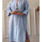Y2k Long Sleeve Linen Maxi Dress Women Summer2024 Summer Casual Solid Color Party Loose Long Dresses Elegant Vestidos